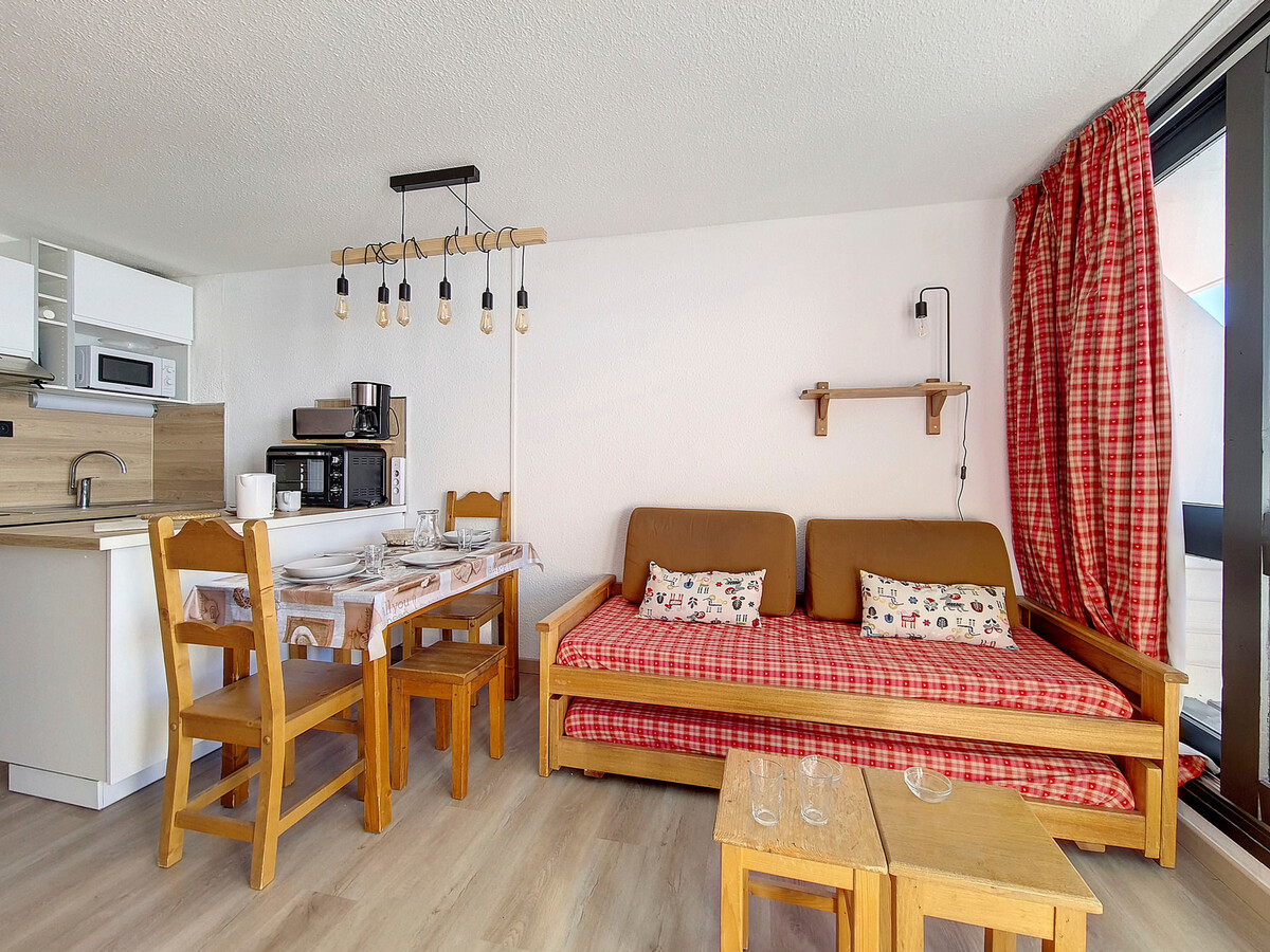 Studio 24m² 4 pers. aux Menuires, balcon et accès pistes - Photo 5