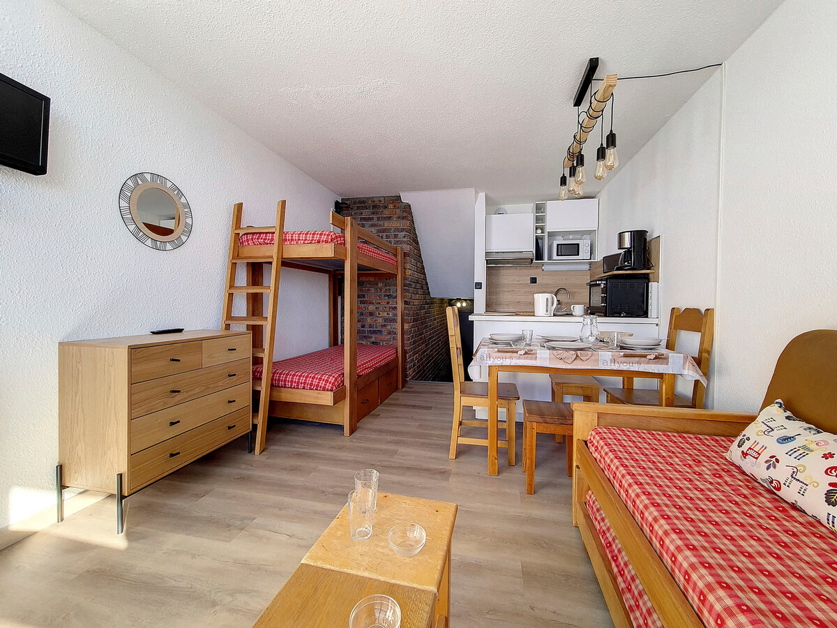 Studio 24m² 4 pers. aux Menuires, balcon et accès pistes - Photo 6
