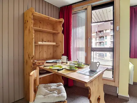 Studio 17 m² skis aux pieds, balcon Est, Les Menuires : photo 4