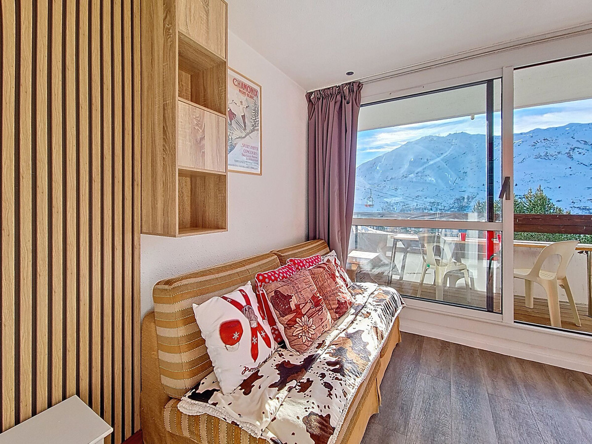 Studio rénové 2022 aux Menuires, balcon Sud, skis aux pieds - Photo 3