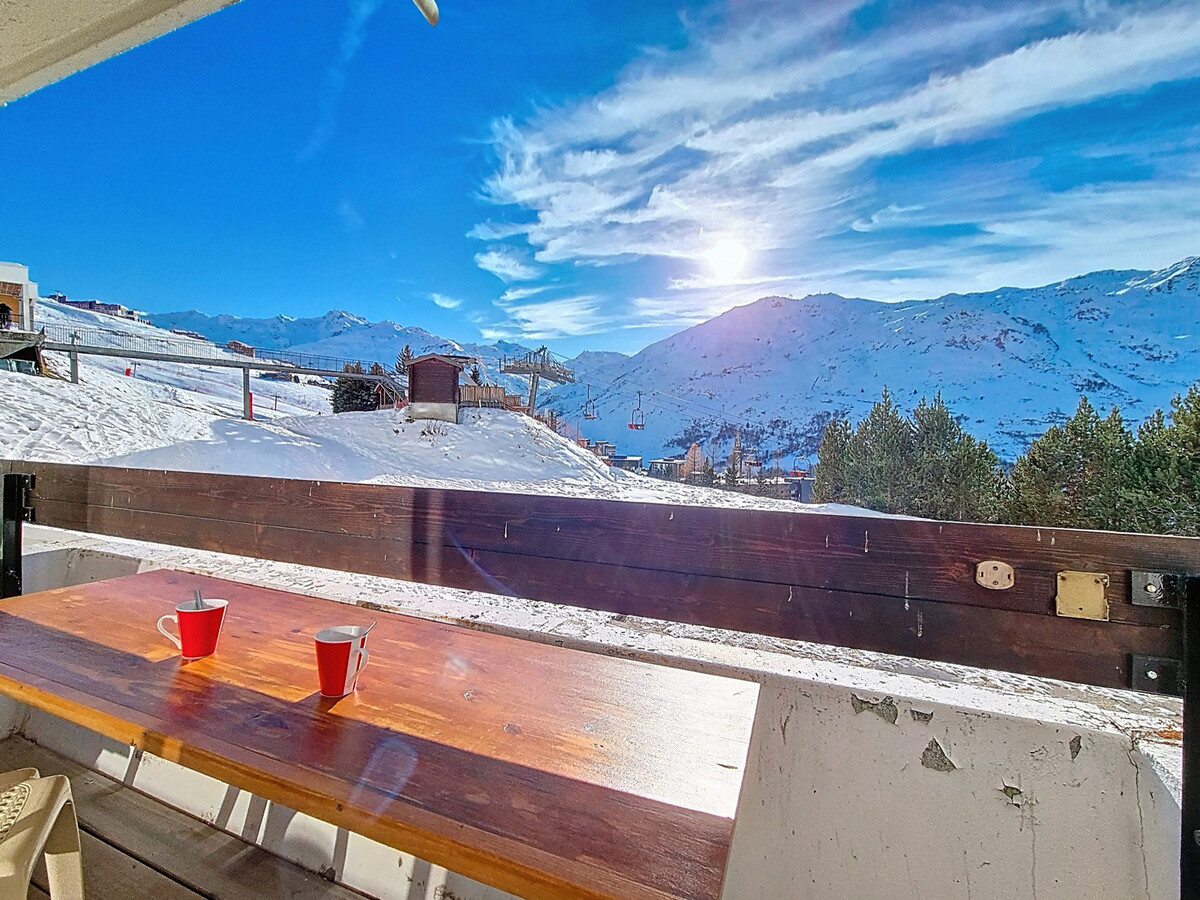 Studio rénové 2022 aux Menuires, balcon Sud, skis aux pieds - Photo 12