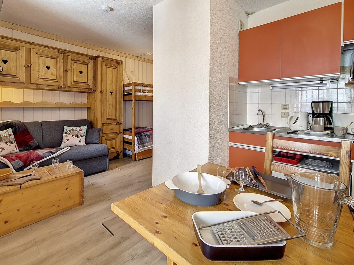 Studio 18 m² aux Menuires, balcon et lit superposé - Photo 1