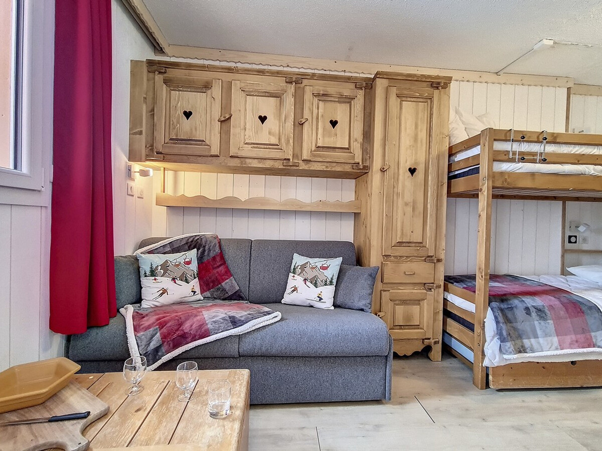 Studio 18 m² aux Menuires, balcon et lit superposé - Photo 2
