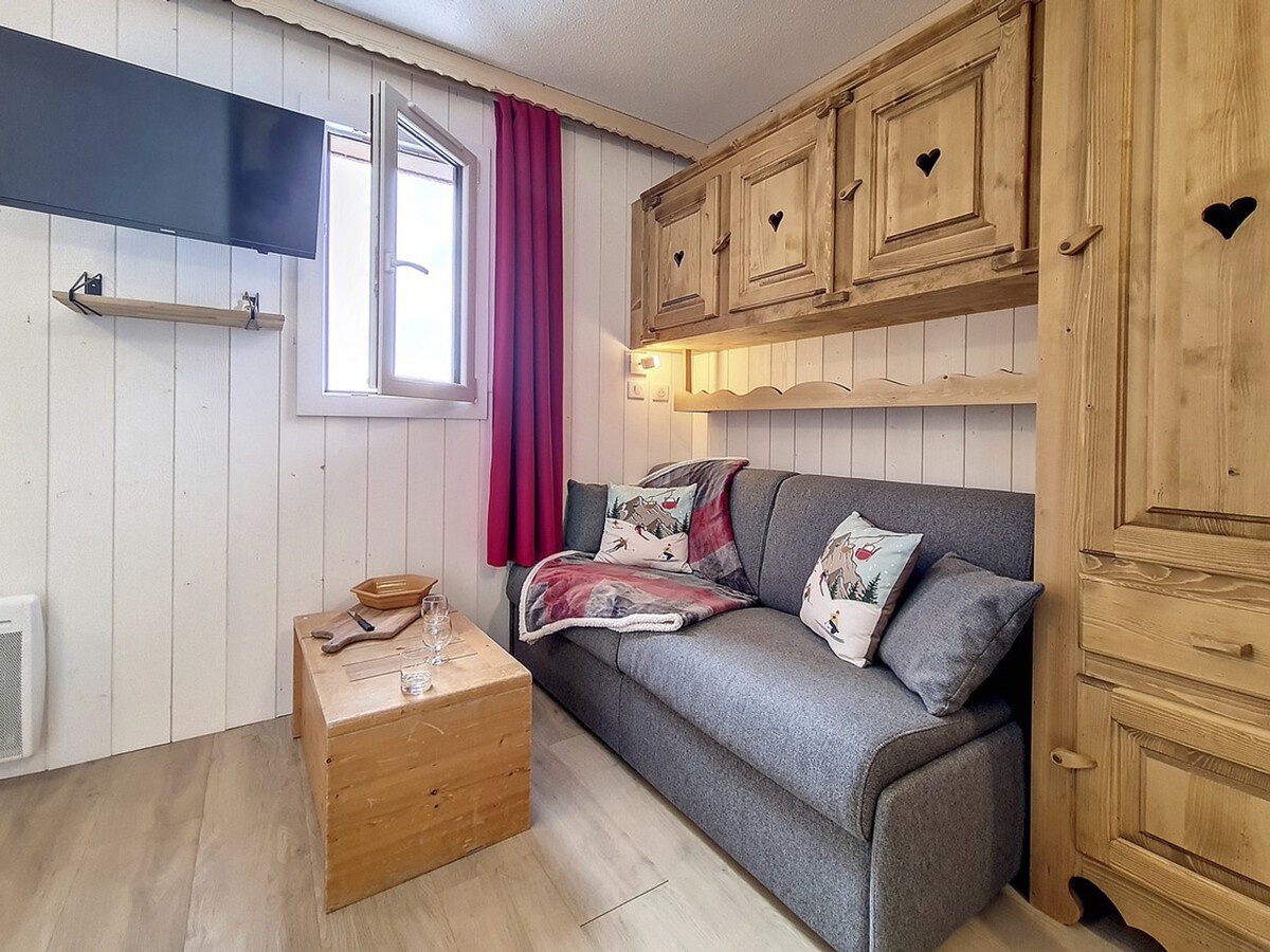 Studio 18 m² aux Menuires, balcon et lit superposé - Photo 11