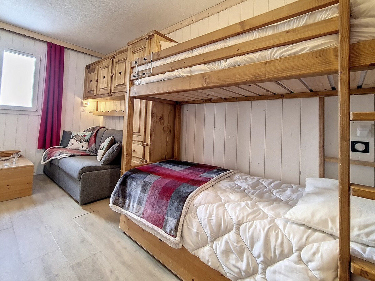 Studio 18 m² aux Menuires, balcon et lit superposé - Photo 13