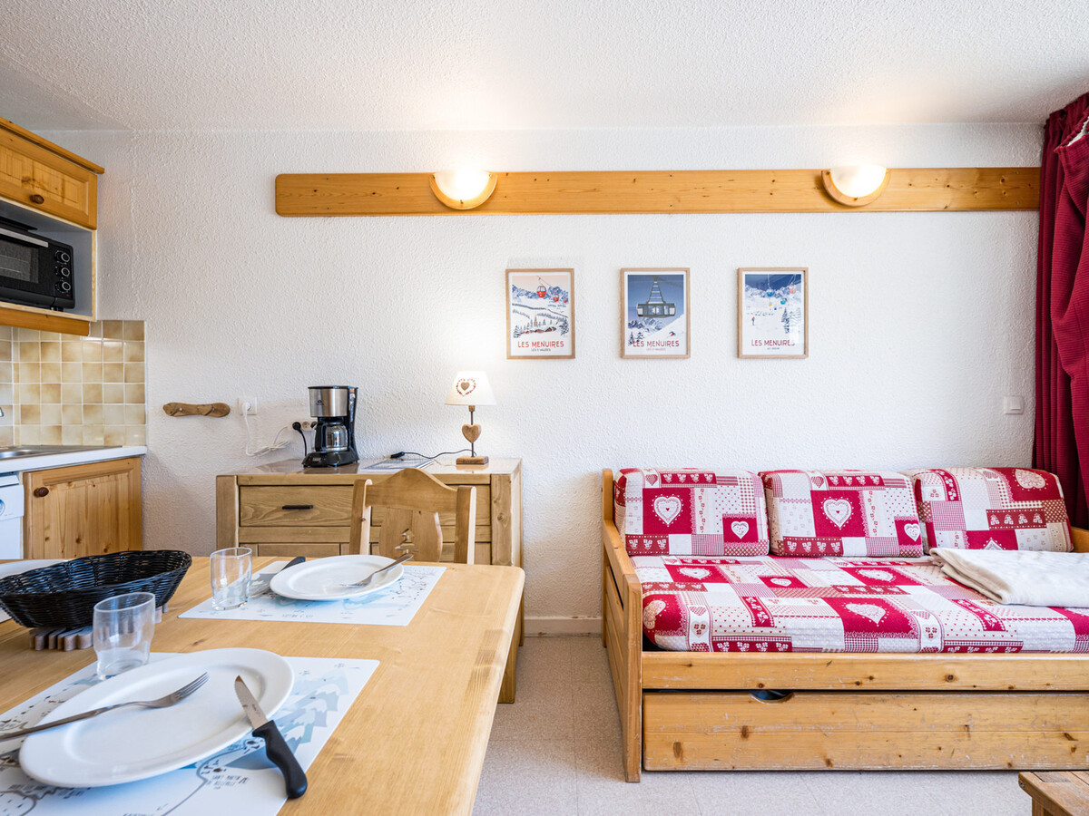 Studio 24 m² balcon Sud, ski aux pieds aux Menuires - Photo 3