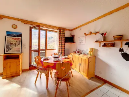 Studio 25 m² aux pieds des pistes avec balcon ski : photo 4