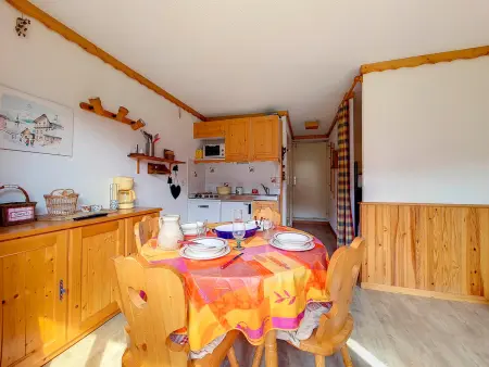 Studio 25 m² aux pieds des pistes avec balcon ski : photo 7