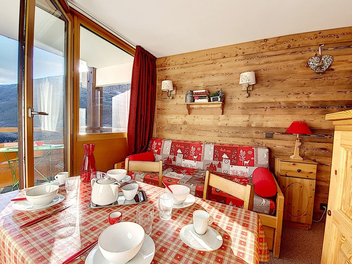 Studio 19m² balcon sud aux Menuires, 3 personnes - Photo 1