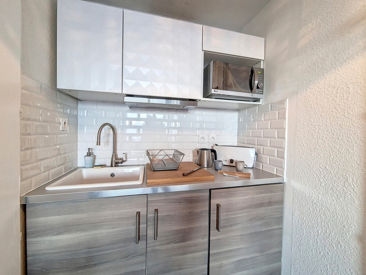 Studio rénové 17 m² avec balcon aux Menuires - Photo 9