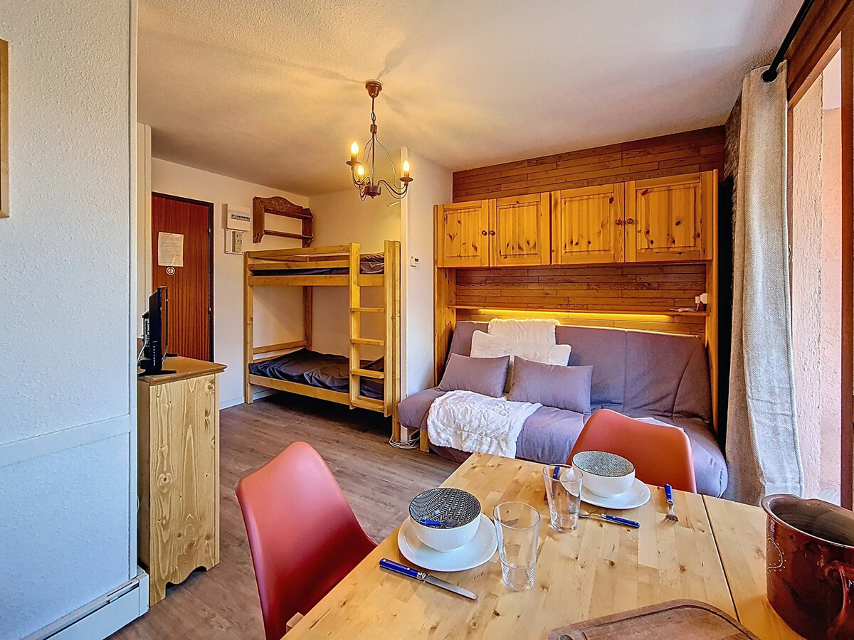 Studio 17 m² avec coin montagne et balcon aux Menuires - Photo 4