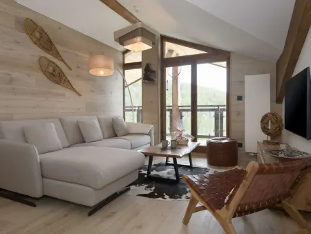 Location appartement à Courchevel 1650, Appart. 65m² 6 pers - 2 Chambres - Au pied des pistes - Parking et WiFi