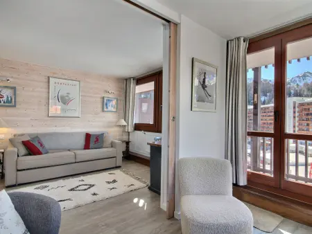 Location appartement à La Plagne, Appartement rénové 64m², 6 pers, balcon, accès Wi-Fi, pistes