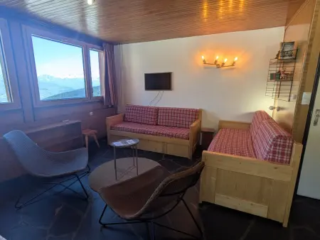 Appartement 3 pièces 8 pers, balcon vue pistes La Plagne : photo 3