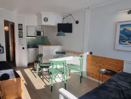 Studio rénové 26m² vue pistes, balcon sud - Plagne Aime : photo 6