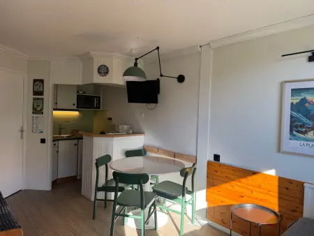 Studio rénové 26m² vue pistes, balcon sud - Plagne Aime : photo 7