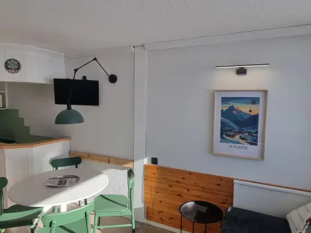 Studio rénové 26m² vue pistes, balcon sud - Plagne Aime : photo 11