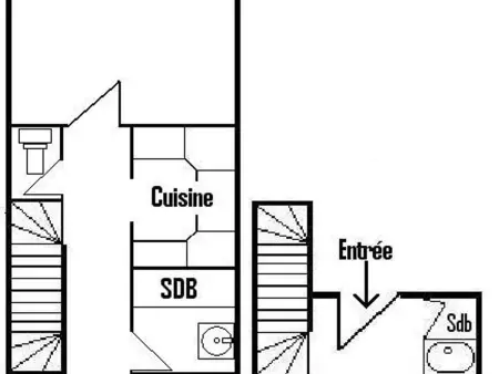 Duplex 8 personnes, balcon sud à La Plagne : photo 12