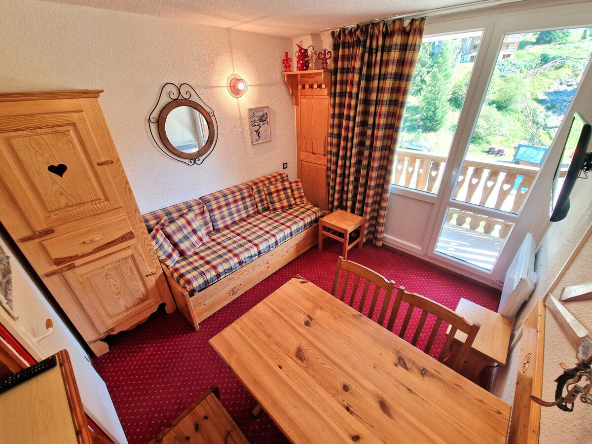 Studio 3 personnes à Valfréjus, balcon sud et casier à skis - Photo 1