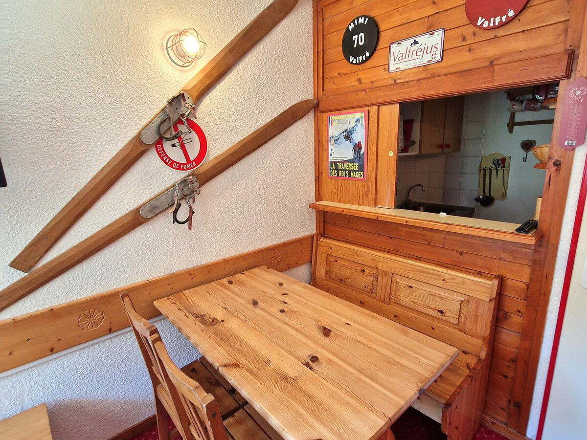 Studio 3 personnes à Valfréjus, balcon sud et casier à skis - Photo 8