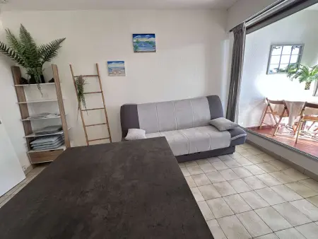 Studio 28m² terrasse sud, piscine à 50m de la plage : photo 8