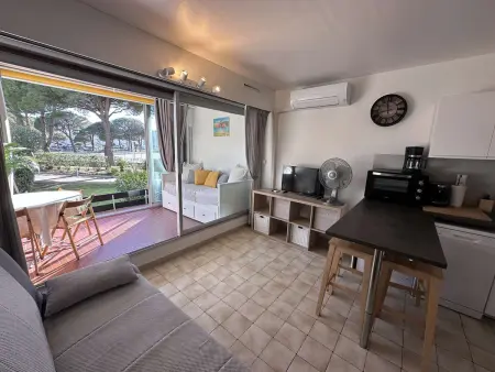 Studio 28m² terrasse sud, piscine à 50m de la plage : photo 14