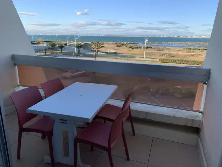 Studio-cabine vue mer, plage à 50 m, Port Camargue : photo 2