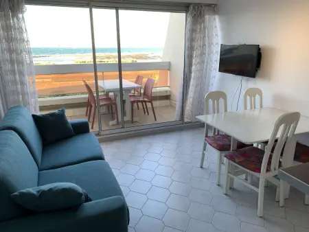 Studio-cabine vue mer, plage à 50 m, Port Camargue : photo 7