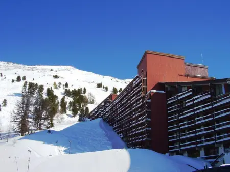Studio 5 pers. Arc 2000, vue pistes, balcon sud : photo 11