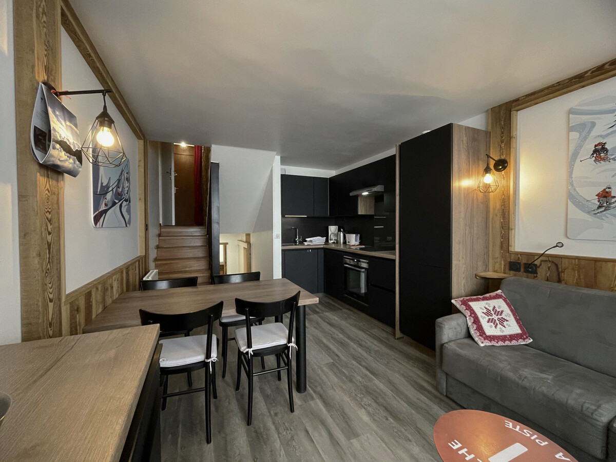 Duplex 4 pers balcon sud, Les Menuires, parking - Photo 2