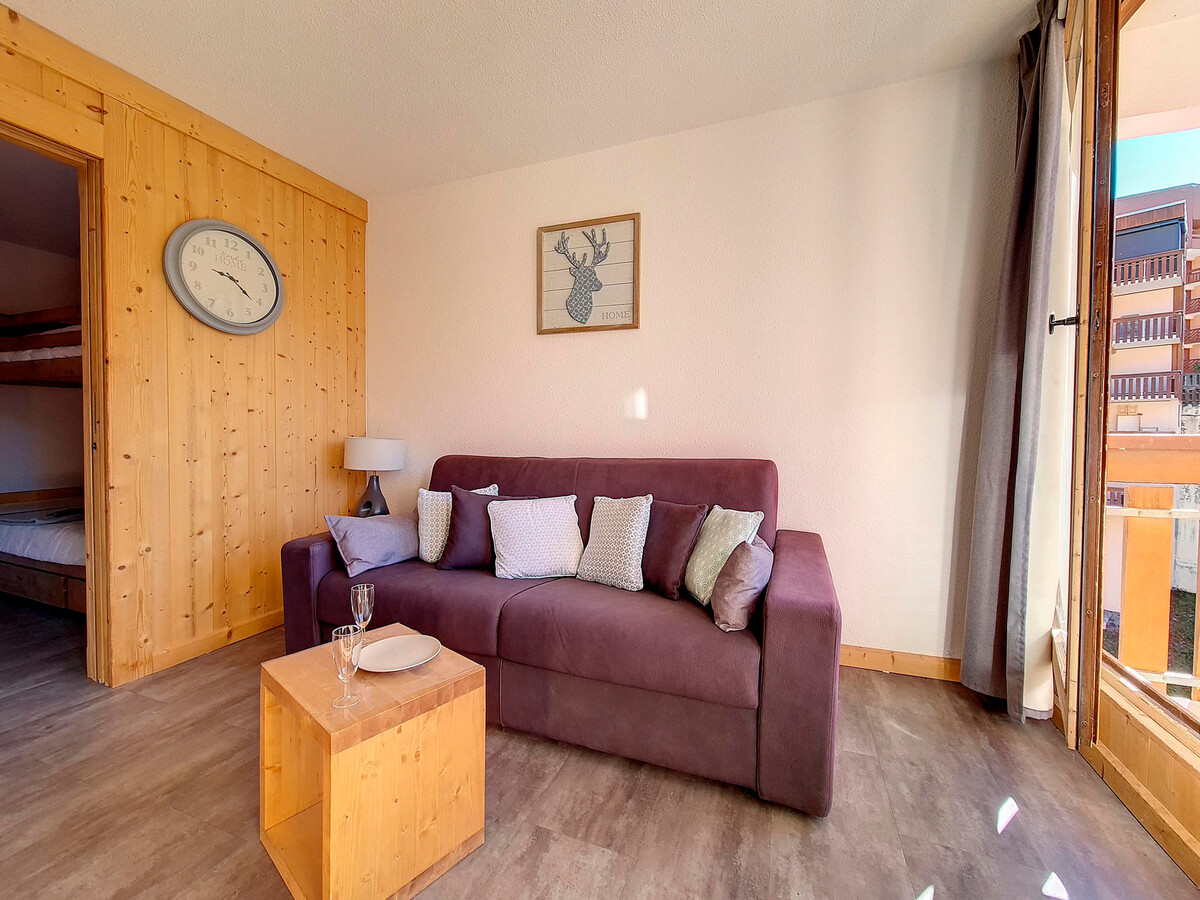 Studio rénové 22 m² ski aux pieds, balcon Sud - Photo 9