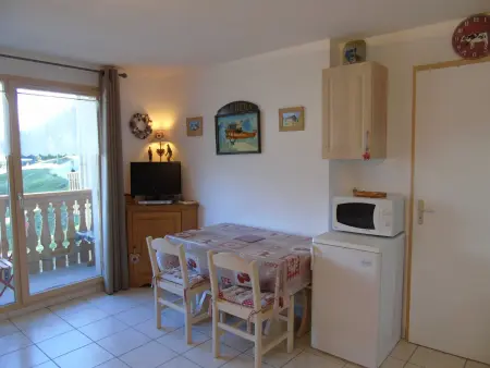 Studio + cabine à Valfréjus - 4 pers, balcon, proche remontées et commerces, draps inclus - Photo 1