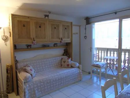 Studio + cabine à Valfréjus - 4 pers, balcon, proche remontées et commerces, draps inclus - Photo 2