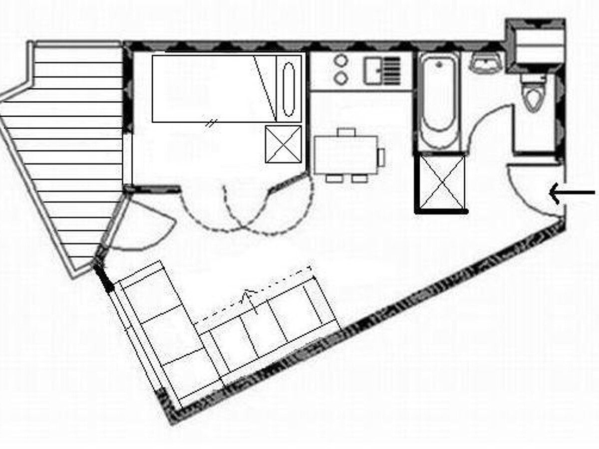 Appartement 2 pièces balcon Sud/Ouest aux Menuires - Photo 12