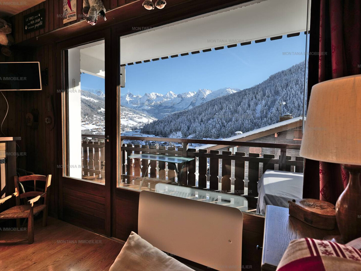 Appartement 3 pièces Grand-Bornand, balcon vue Aravis - Photo 2