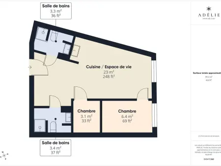 Appartement 2 pièces cabine à 150m des remontées à La Rosière : photo 11