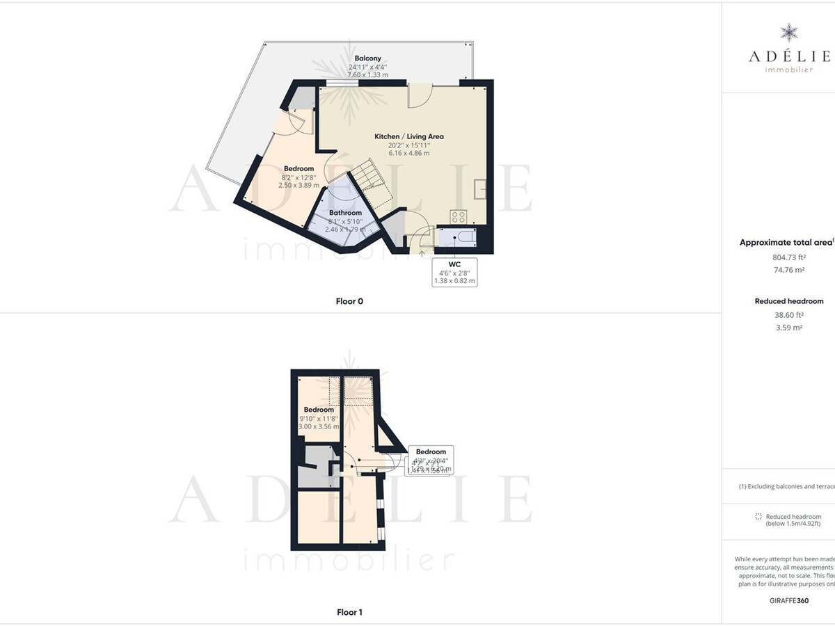 Duplex 3 pièces, 6 pers, centre station à 150m des remontées - Photo 12