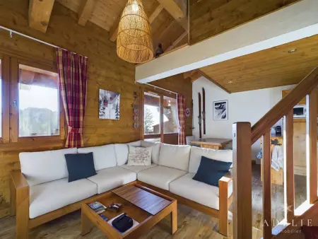 Location appartement à Montvalezan La Rosière, Duplex 3 pièces, centre station, 6 pers, classé 3*, proche remontées, balcon Sud-Est, casier à skis