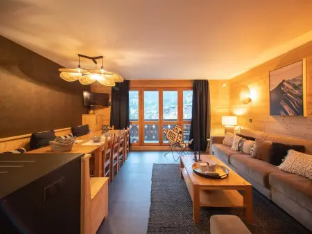 Location appartement à Valmorel, Duplex 5 pièces pour 10 pers avec balcon, hameau de la Forêt