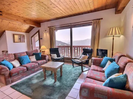 Location appartement à Peisey Vallandry, Charmant appartement 4 pièces pour 8 personnes à Vallandry, proche des pistes, vue magnifique