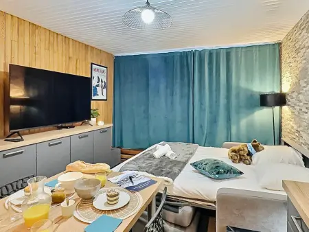 Studio cabine 4 pers à Tignes, balcon sud, 2 min des pistes : photo 13