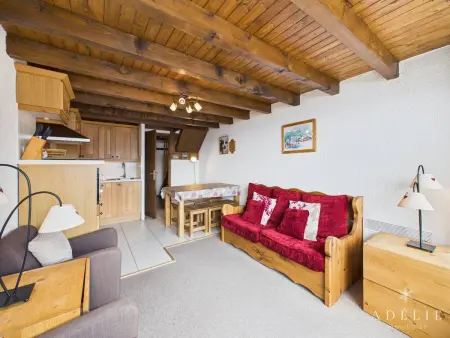 Duplex 48m² rénové, balcon sud, 200m des pistes : photo 3