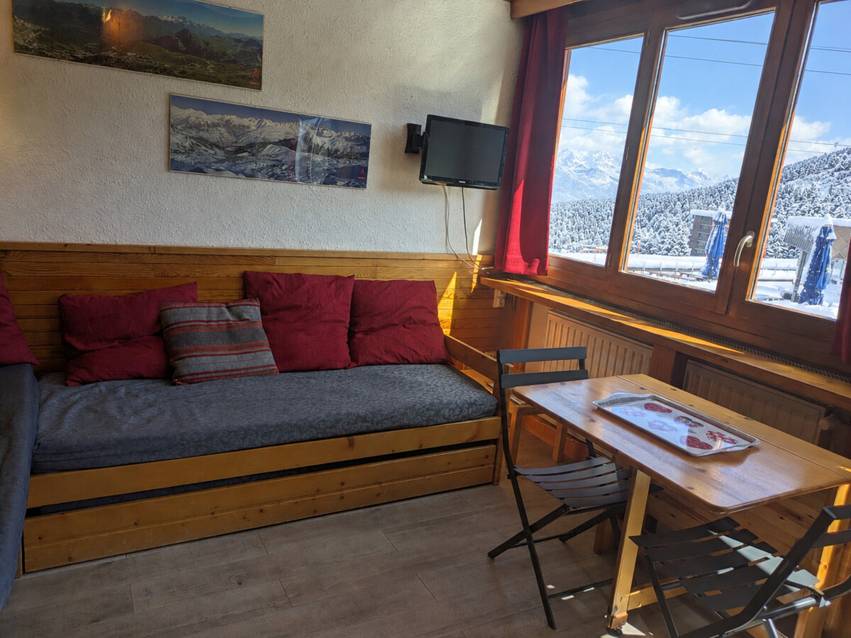 Studio 2* La Plagne, vue Mont Blanc, casier à ski - Photo 4