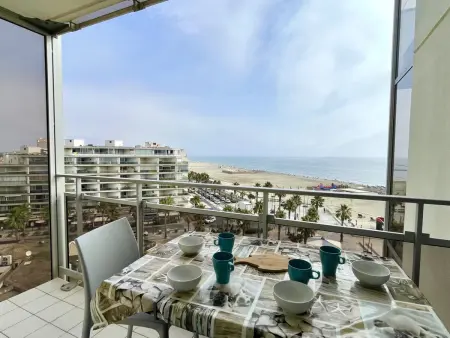 T2 climatisé vue mer 7e étage à Canet-en-Roussillon : photo 4