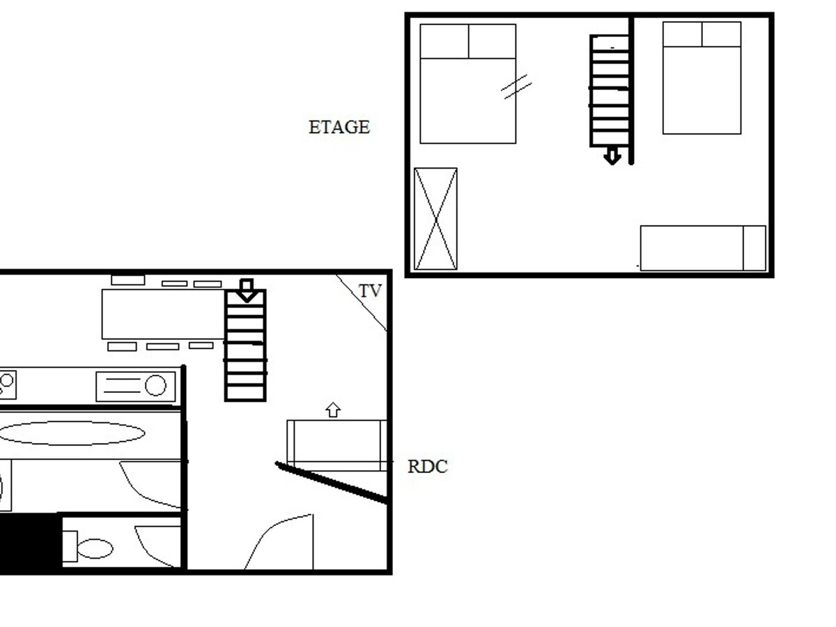Appartement 6 pers avec mezzanine aux Menuires - Photo 15