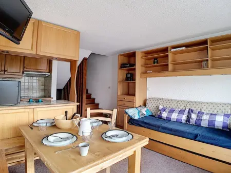 Duplex avec balcon Sud/Ouest au pied des pistes, Les Menuires : photo 4