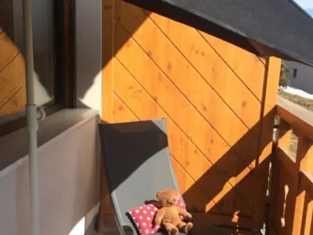Studio 4 personnes Alpe d'Huez, terrasse sud : photo 9