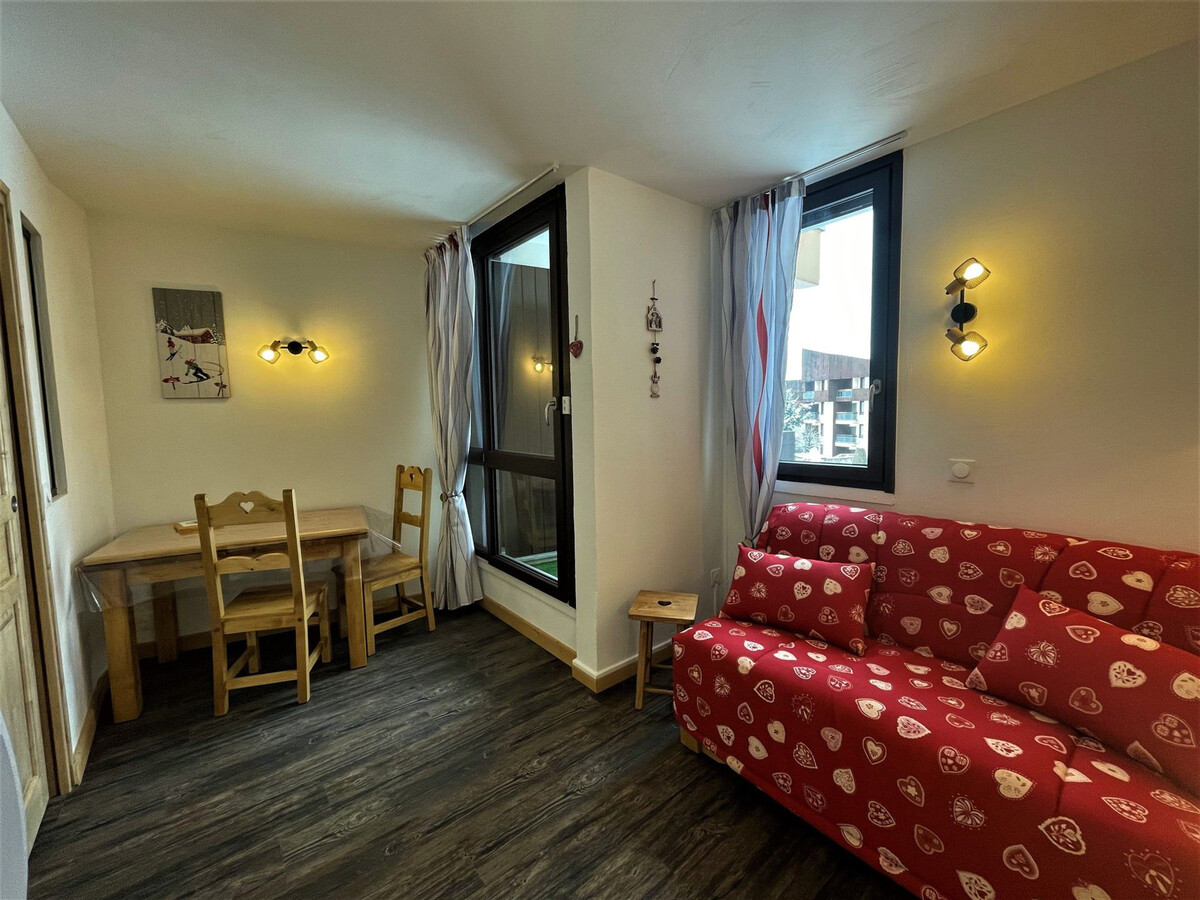 Studio 17m² ski aux pieds, Les Menuires, balcon - Photo 1