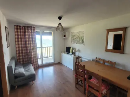 Location appartement à Peyragudes, Charmant T2 avec accès pistes, balcon et spa, Peyresourde - 6 pers