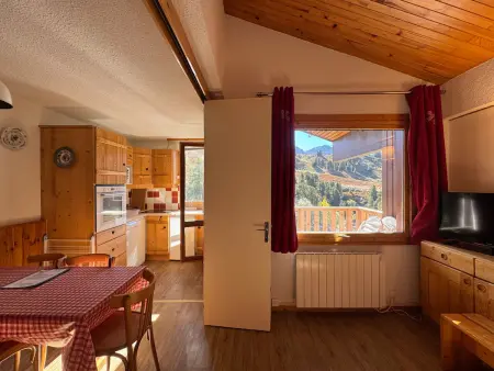 Appartement 2 pièces vue pistes Belle Plagne, animaux acceptés : photo 3